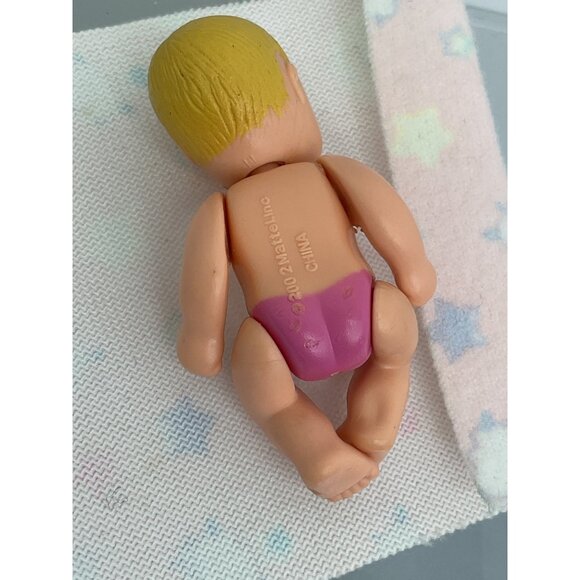 Vintage Mattel Barbie Happy Family Infant Baby Doll With Blanket - Picture 3 of 4